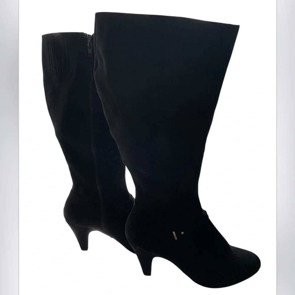 NWOT Bella Vita Sasha BLACK Suede Knee High Boots SIZE: 10 W - Picture 3 of 8